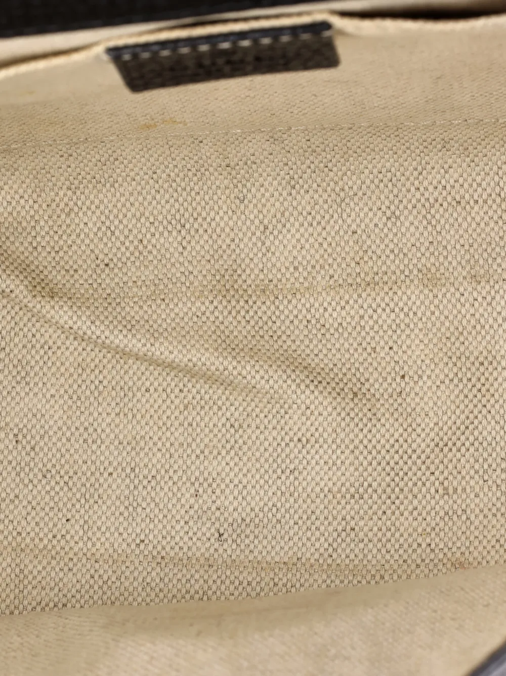 GUCCI Pre-owned Gg Marmont Top Handle Bag Leather Mini Satchel In Black