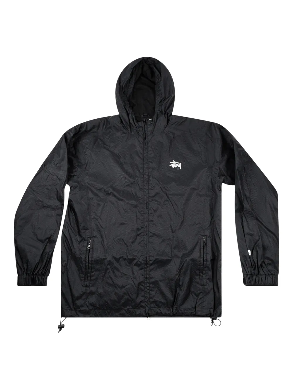 Stüssy hooded windbreaker - Nero