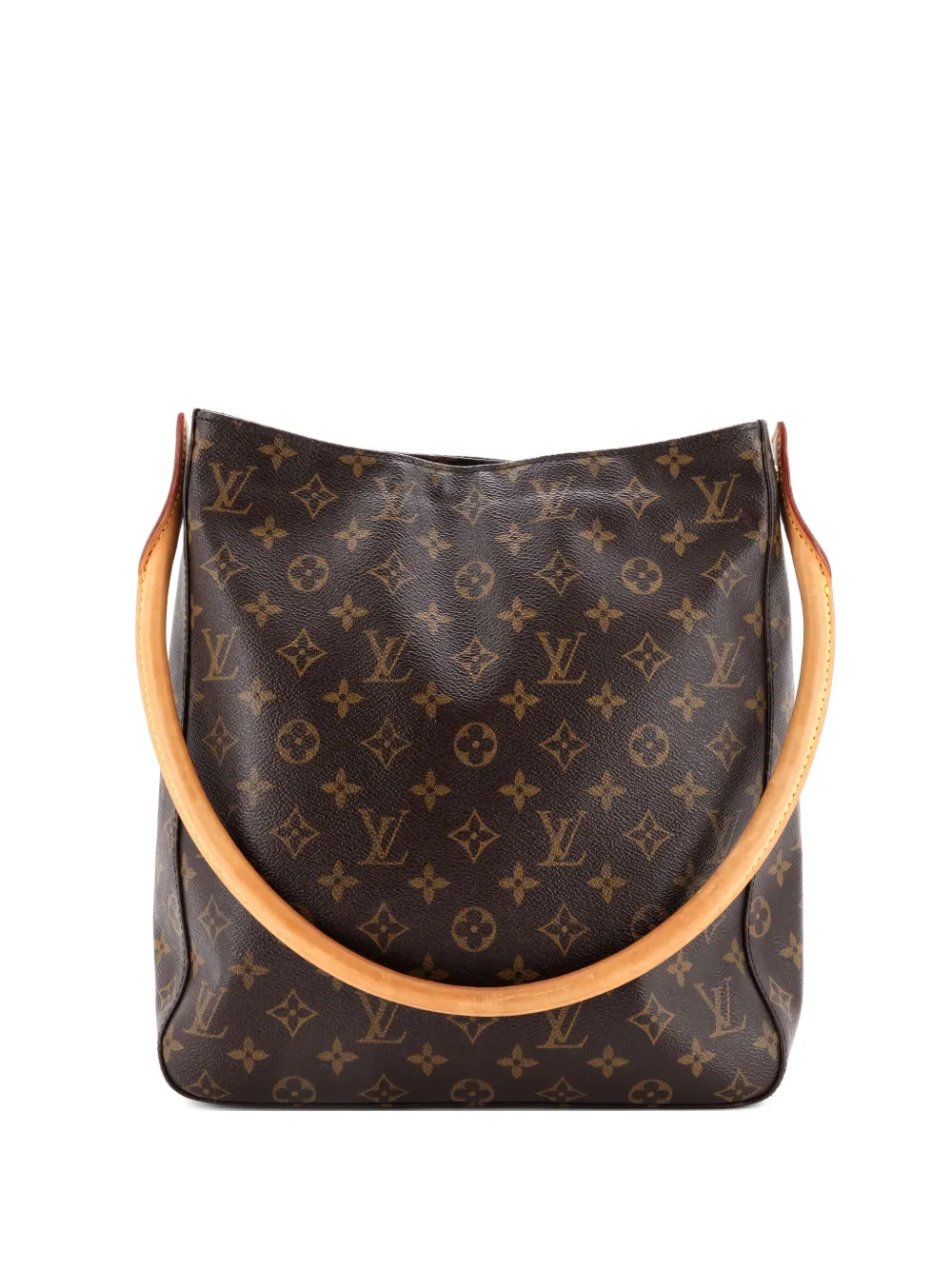 Pre-owned Louis Vuitton Looping Handbag Damier Gm Shoulder Bag In Brown