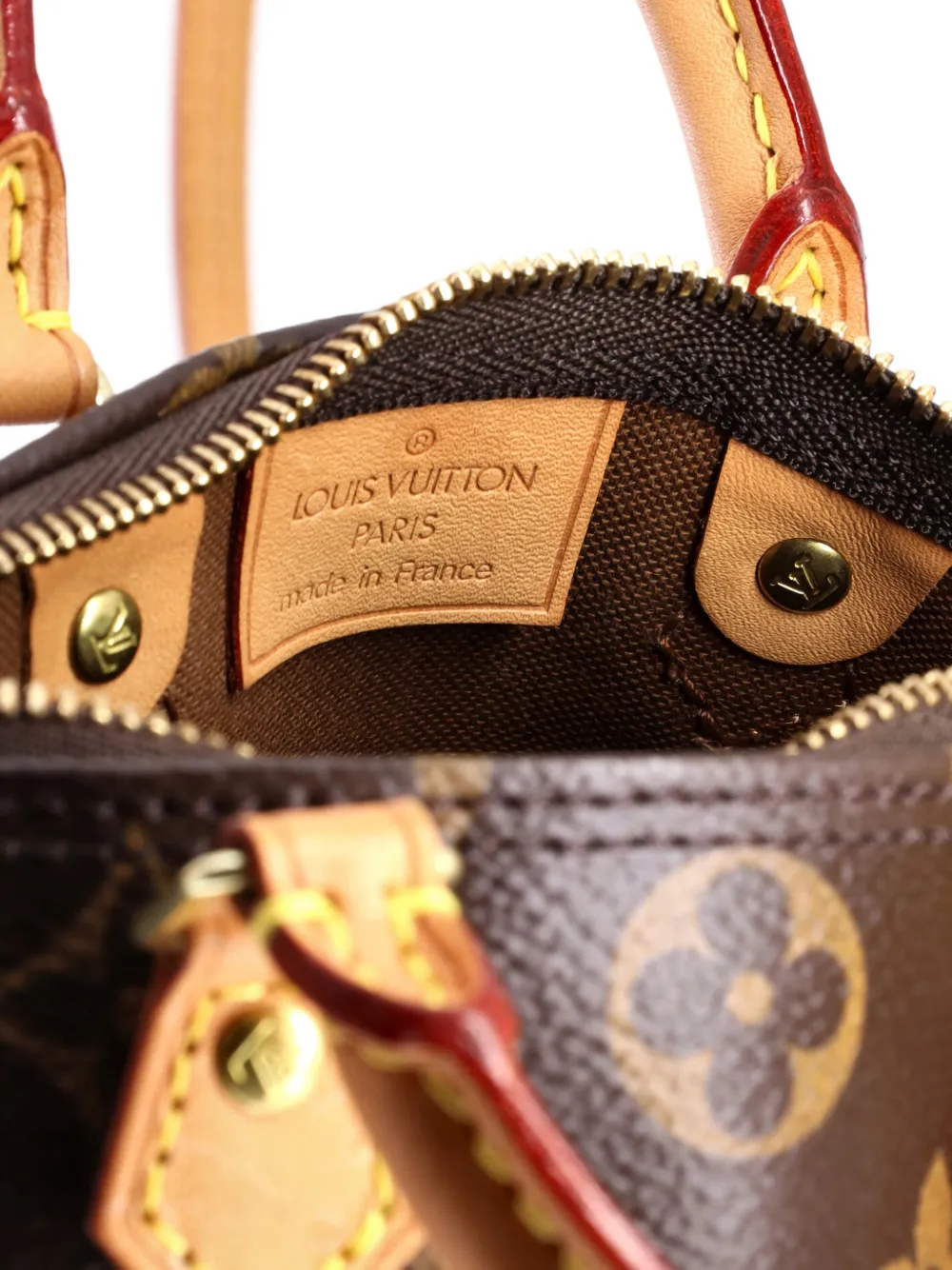 LOUIS VUITTON Pre-owned Speedy Bandouliere Bag Monogram Canvas Nano Crossbody Bag In Brown