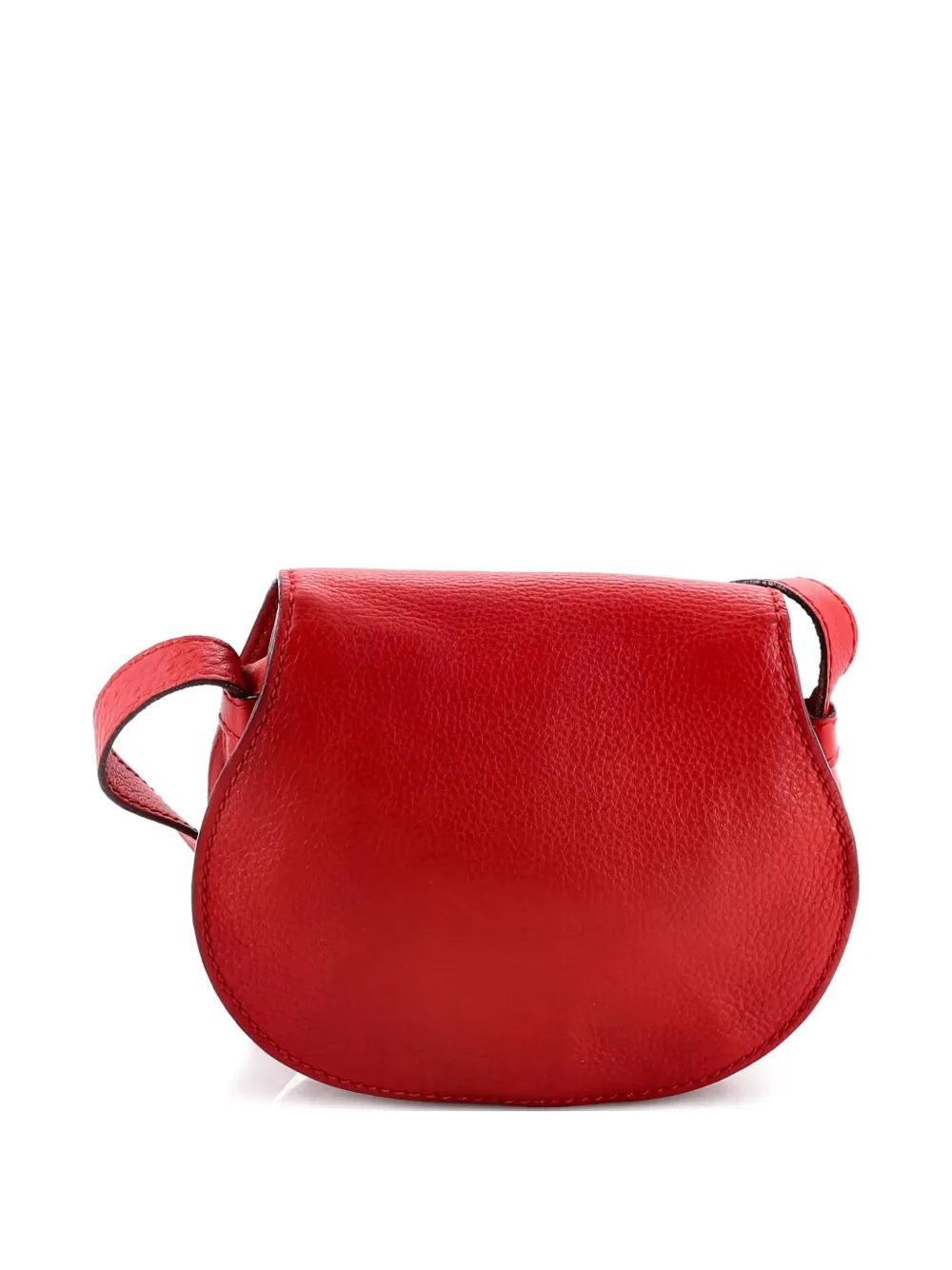 Pre-owned Chloé Marcie Leather Mini Crossbody Bag In Red