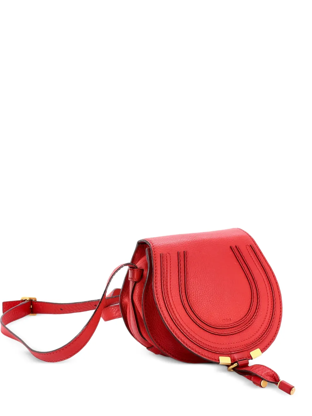 Chloé Pre-Owned Marcie Leather Mini crossbody bag - Rosso