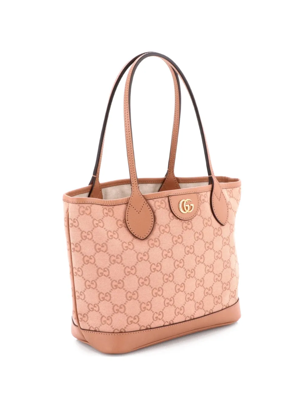Ophidia Top Handle Shopping Tote Gg Canvas And Leather Small Shoulder Bag