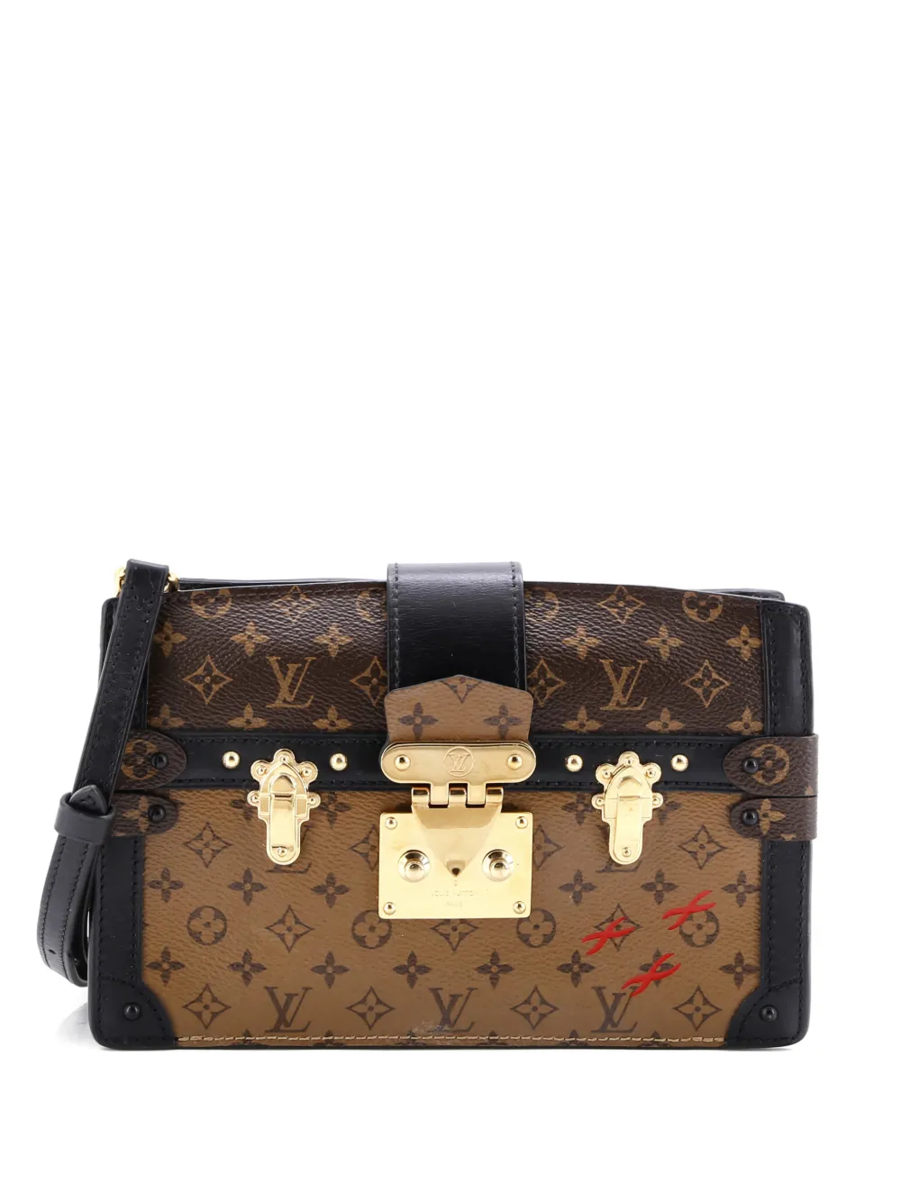 Louis Vuitton Pre-Owned bolsa de mano Trunk de lona con monograma reversible | marrón | Image 1