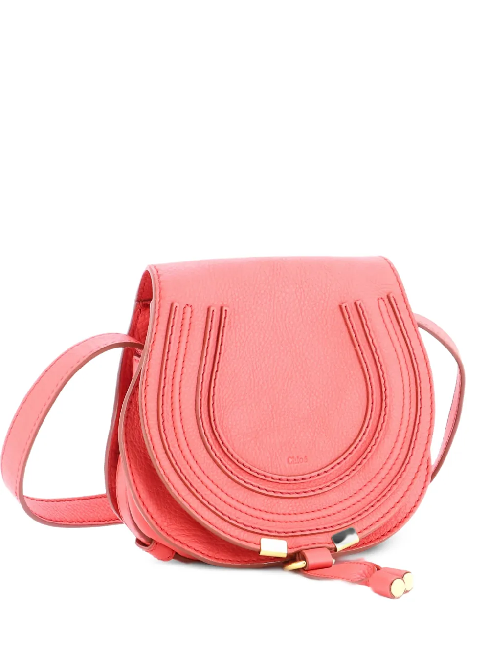 Chloé Pre-Owned Marcie Leather Mini crossbody bag - Rosa