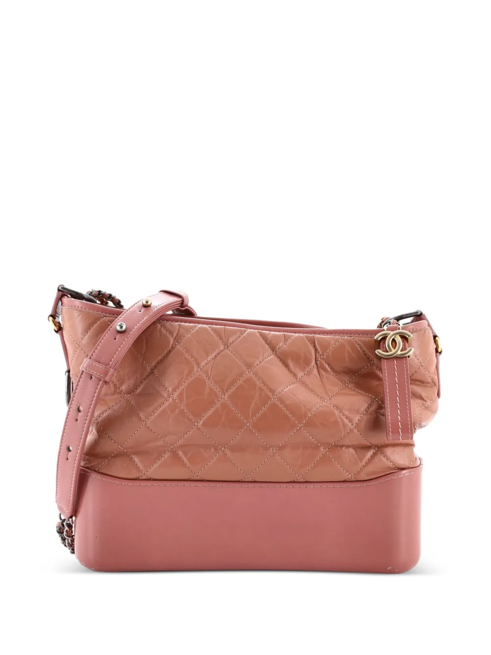 CHANEL Pre-Owned Gabrielle Quilted Aged Calfskin Medium hobo bag - Neutrals