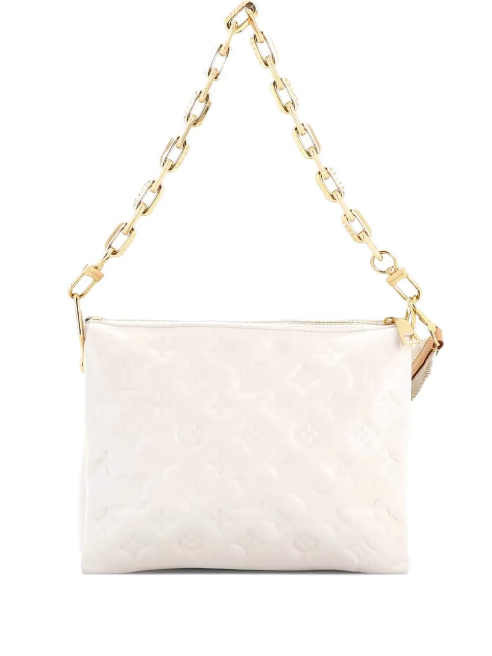 Louis Vuitton Pre-Owned Coussin Bag Monogram Embossed Lambskin PM crossbody bag - White