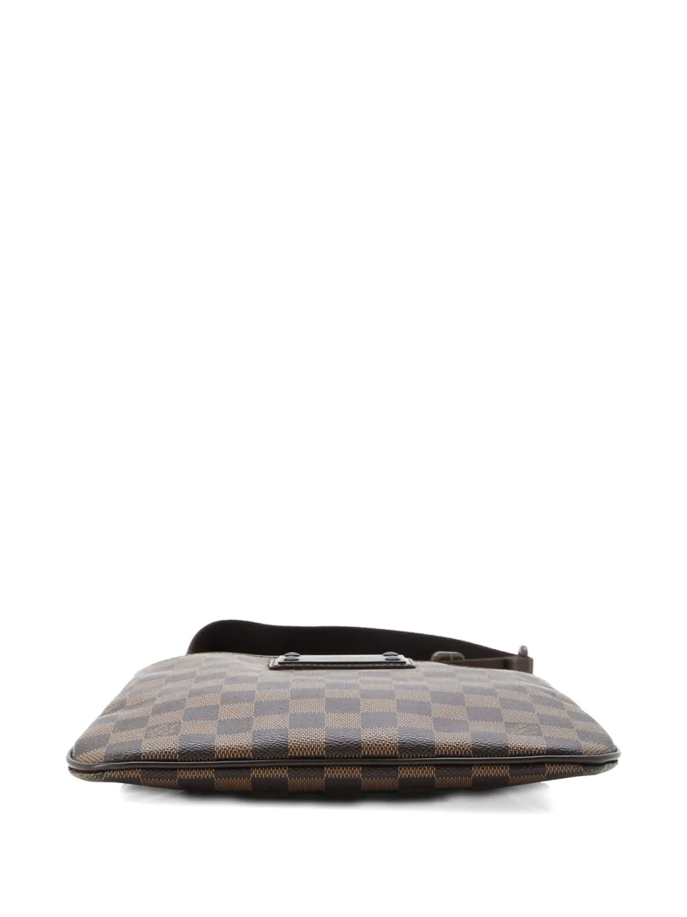 Pre-owned Louis Vuitton Brooklyn Pochette Plate Damier Crossbody Bag In Brown