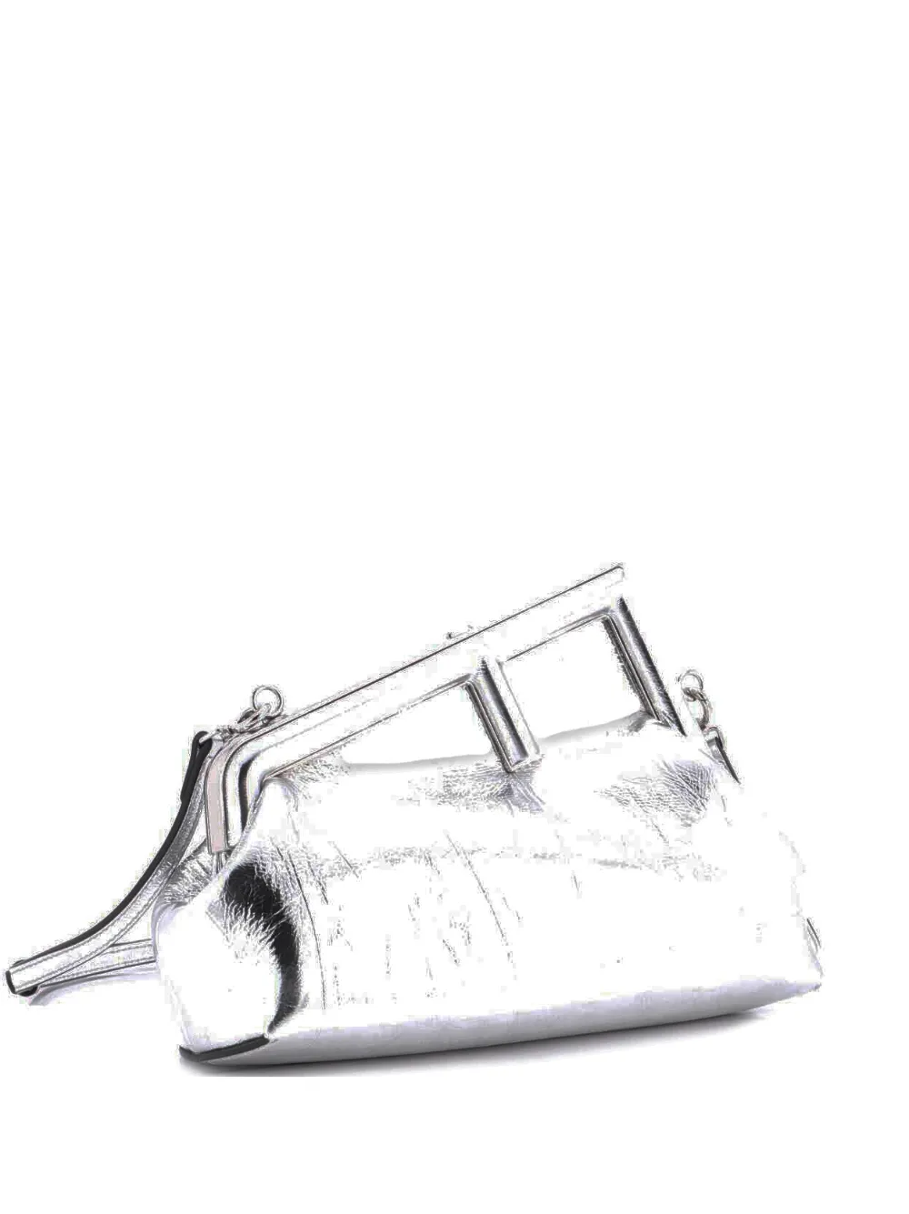 Fendi Pre-Owned First Bag Leather Small clutch bag - Argento