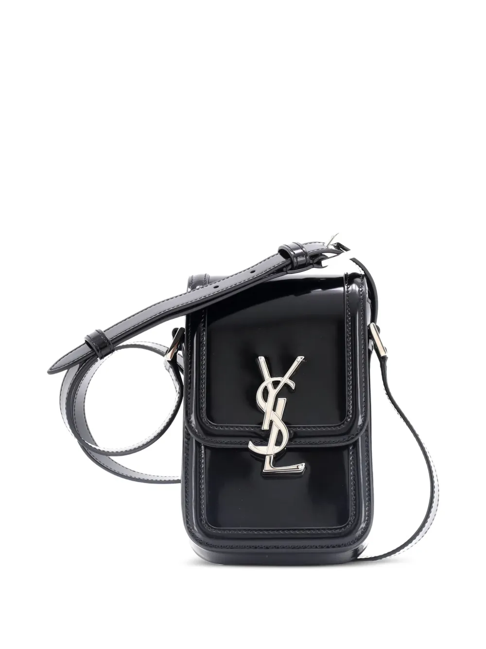 Saint Laurent Pre-Owned Solferino Bag Patent Mini crossbody bag - Nero