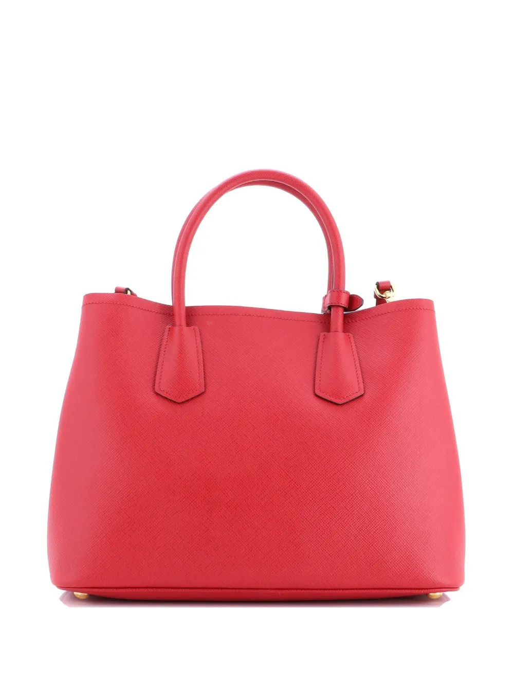 Cuir Double Saffiano Leather Medium Tote Bag