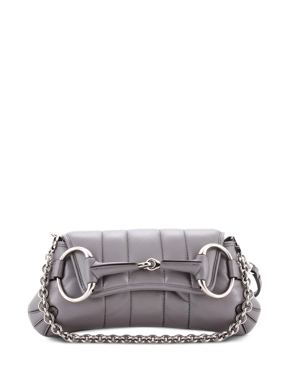 Gucci Pre-Owned Horsebit Chain Vertical Quilted Leather Small shoulder bag - Grigio
