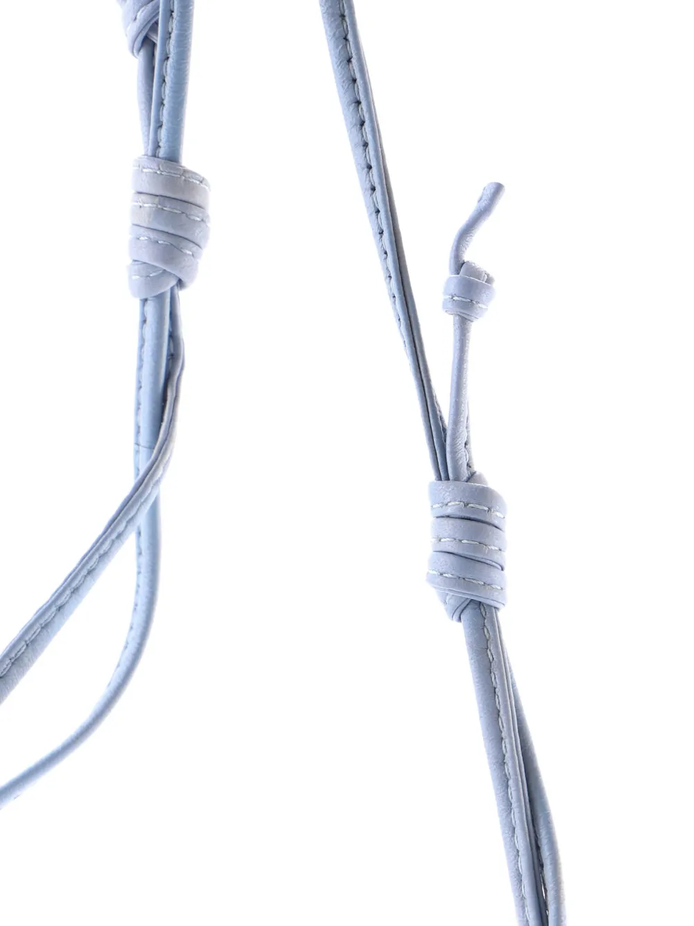 BOTTEGA VENETA Pre-owned The Pouch Intrecciato Nappa Mini Crossbody Bag In Blue