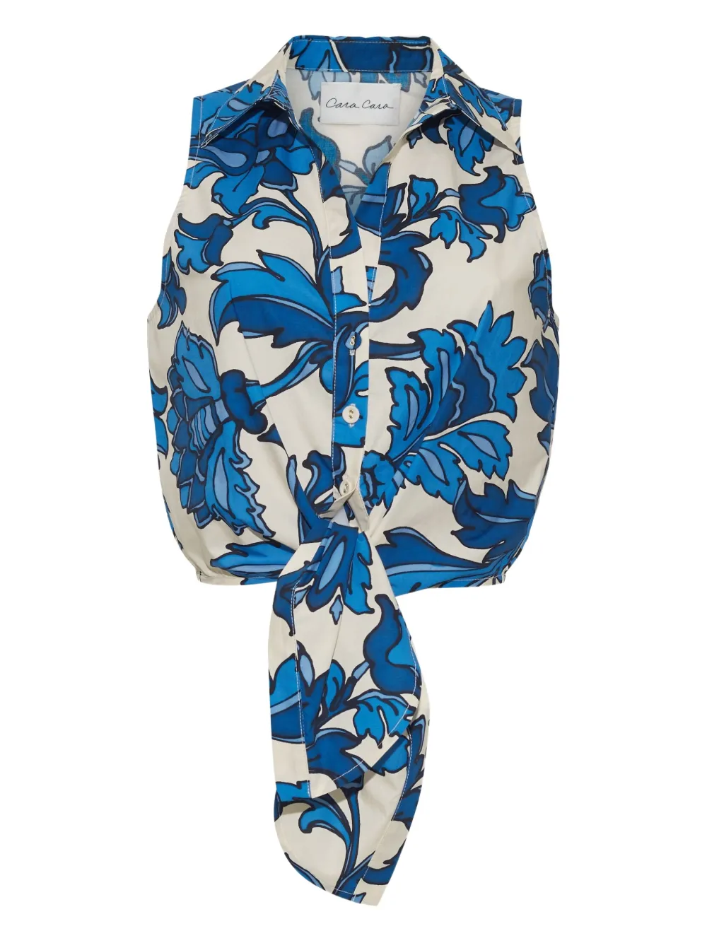 Cara Cara Highland Tied Top In White