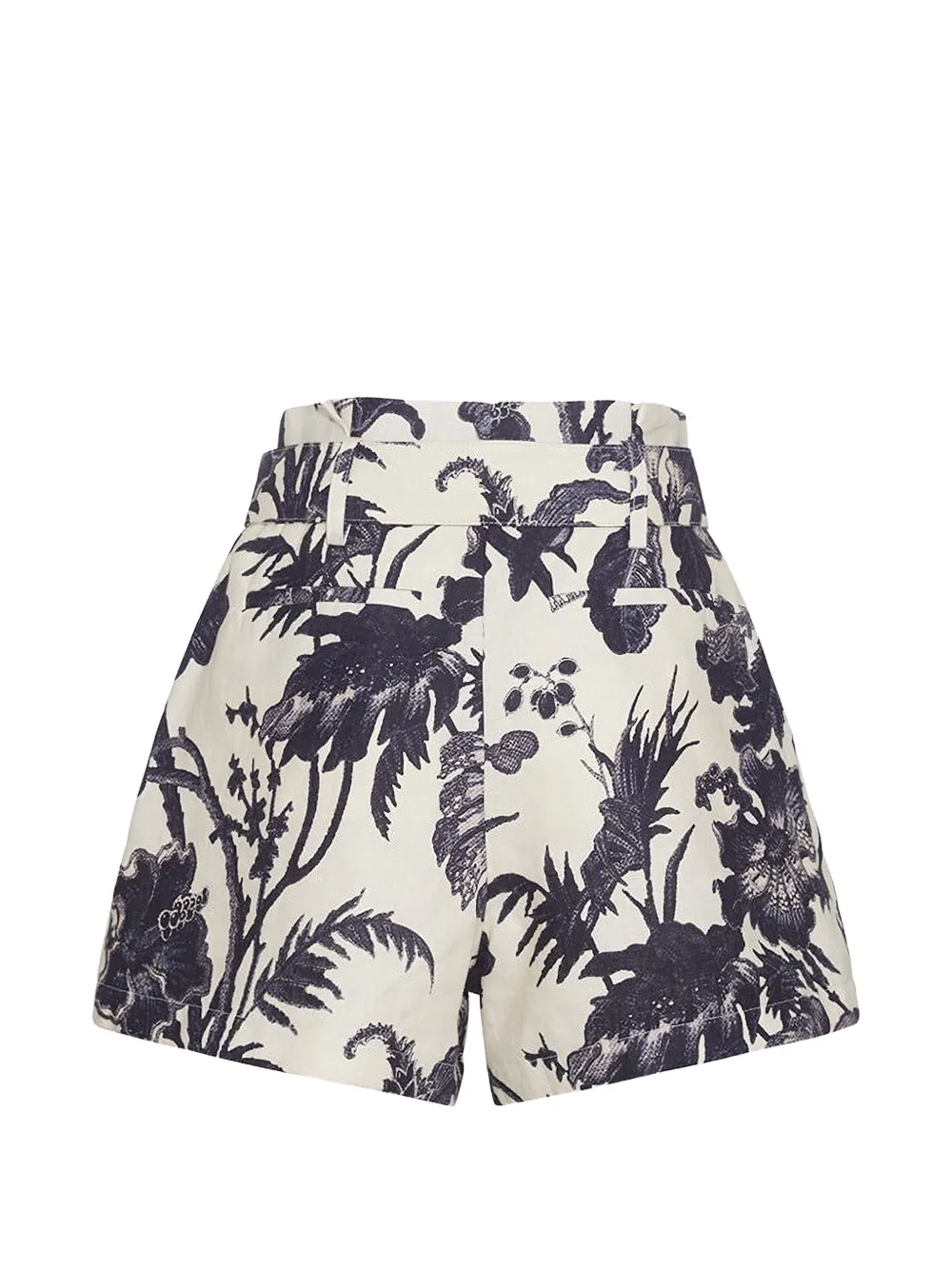 Palmer Floral-Pattern Buckled Shorts