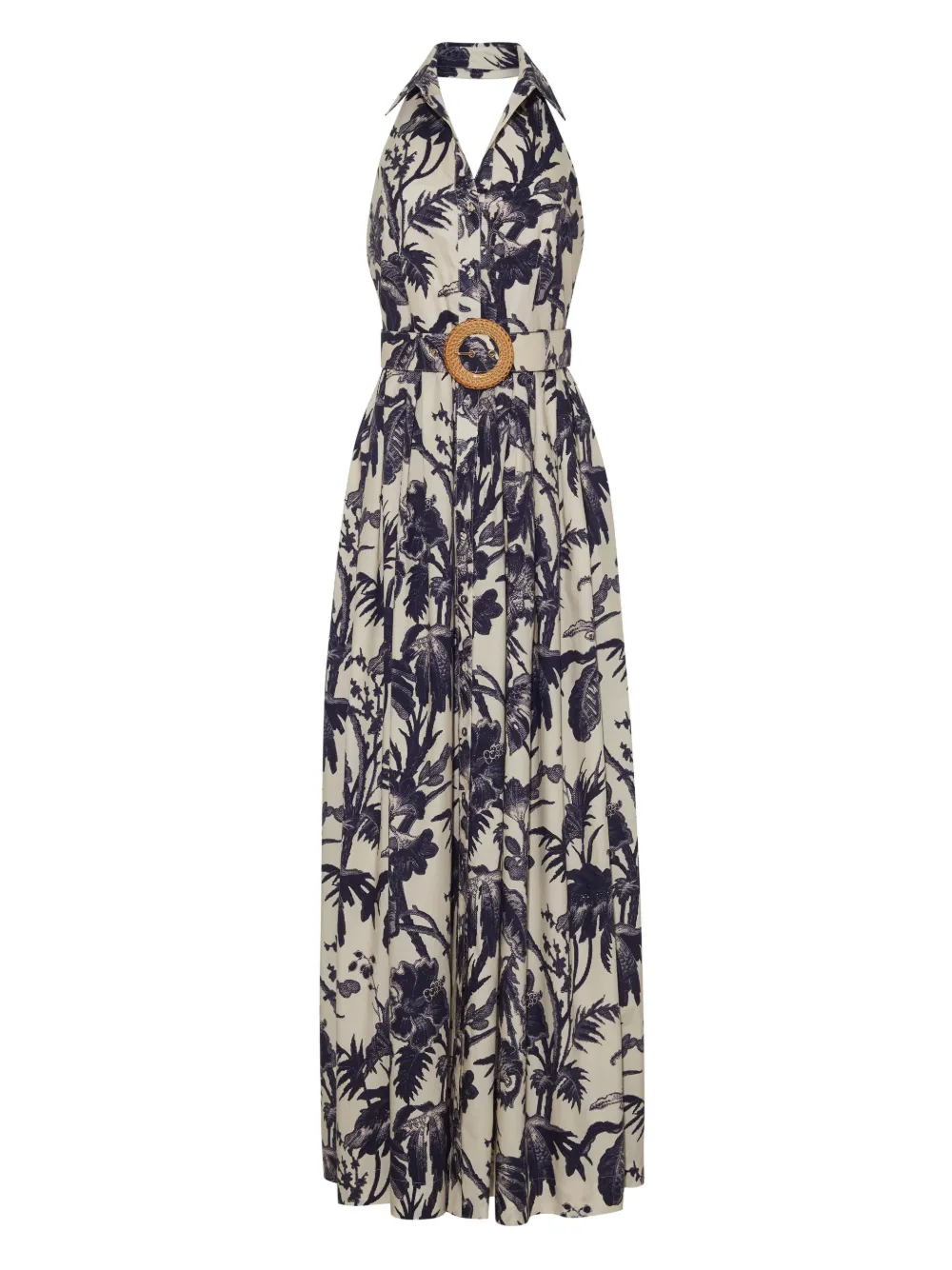Cara Cara Quentin Floral Belted Maxi Dress In Multi