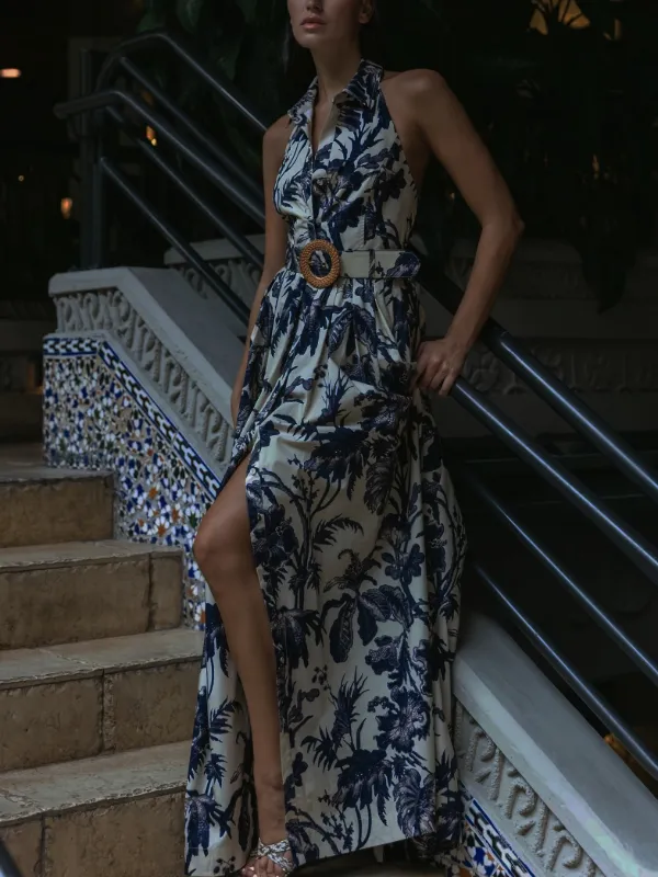 chinese dress ladies CLO-LA Cara Maxi Dress Black
