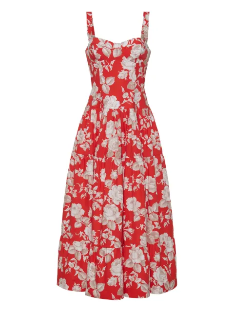 Cara Cara Santiago tiered midi dress