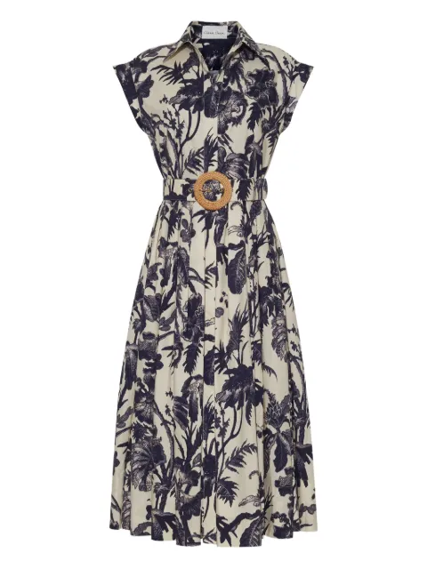 Cara Cara Octavia belted floral midi dress