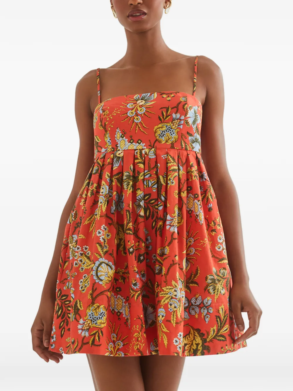 Cara Cara Leo mini-jurk met bloemenprint - Oranje
