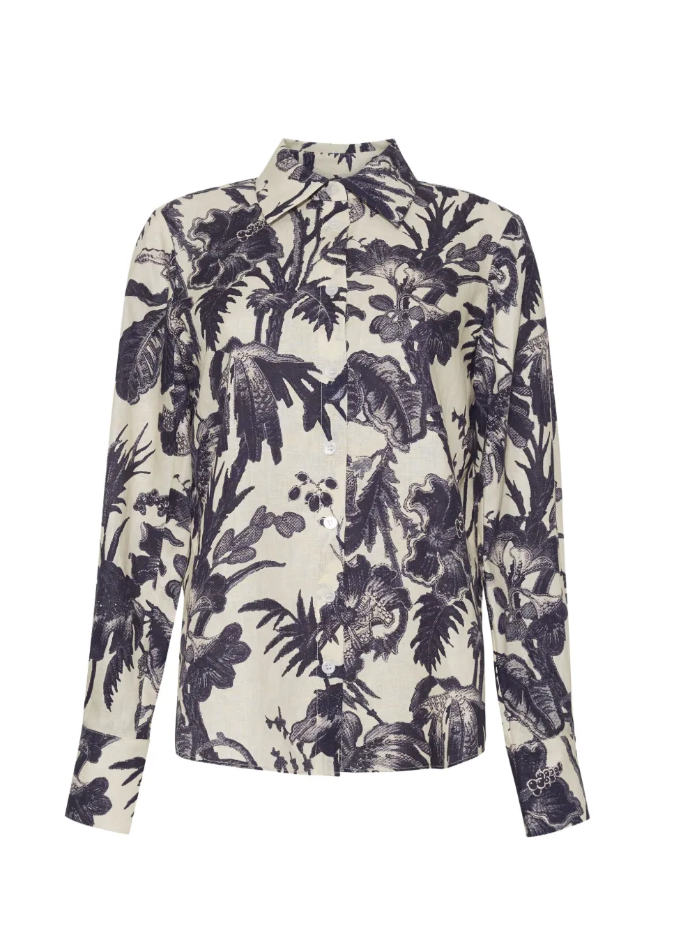 Cara Cara Perfect floral shirt - Wit