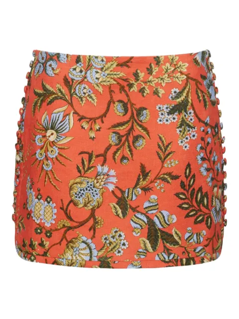 Cara Cara Roseland floral mini skirt
