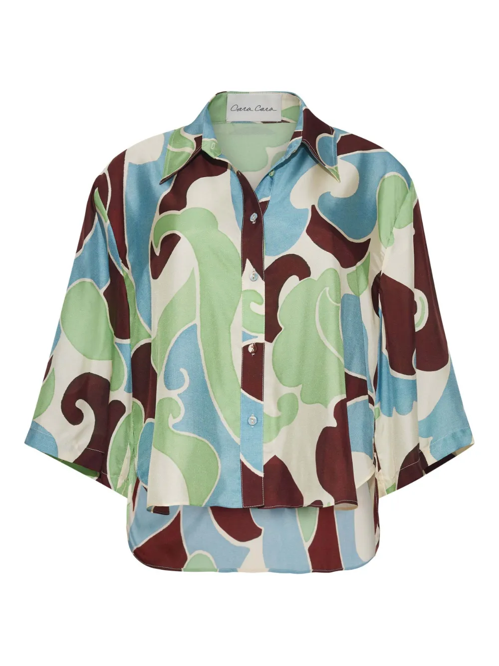 Cara Cara Calvia Printed Shirt In Neutral