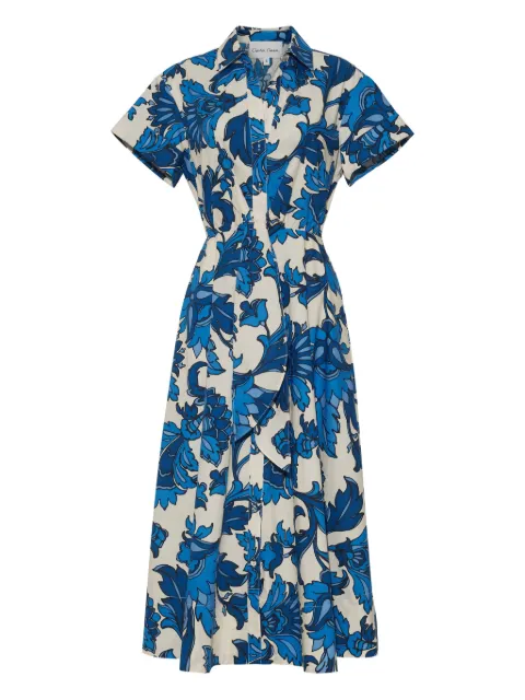 Cara Cara Asbury self-tie floral midi dress