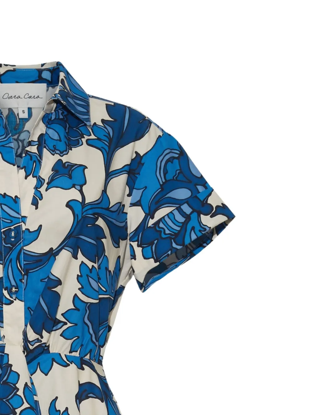 Cara Cara Asbury self-tie floral midi dress - Wit