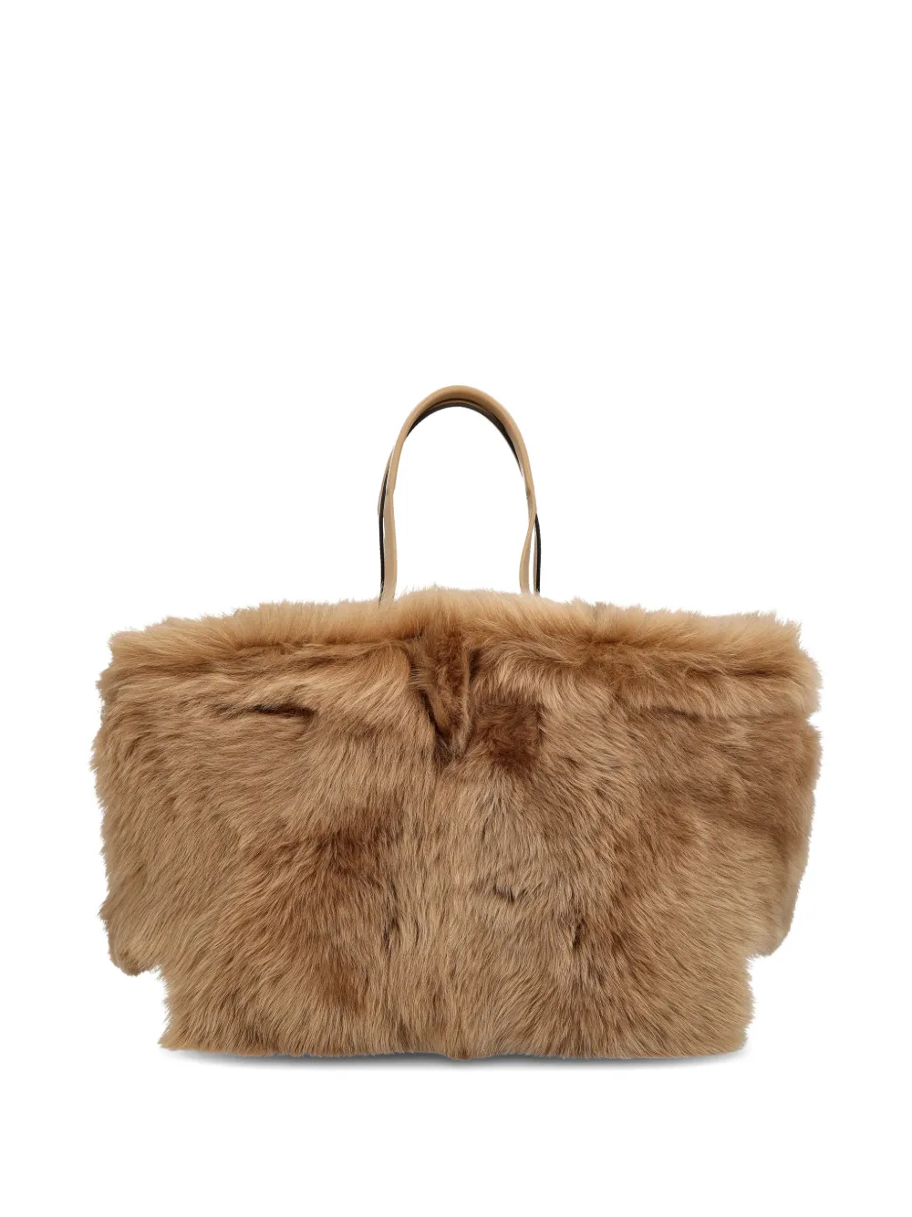 Tod's shearling small tote bag - Bruin