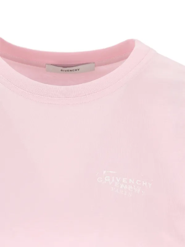 Givenchy logo-print T-shirt | Pink | FARFETCH