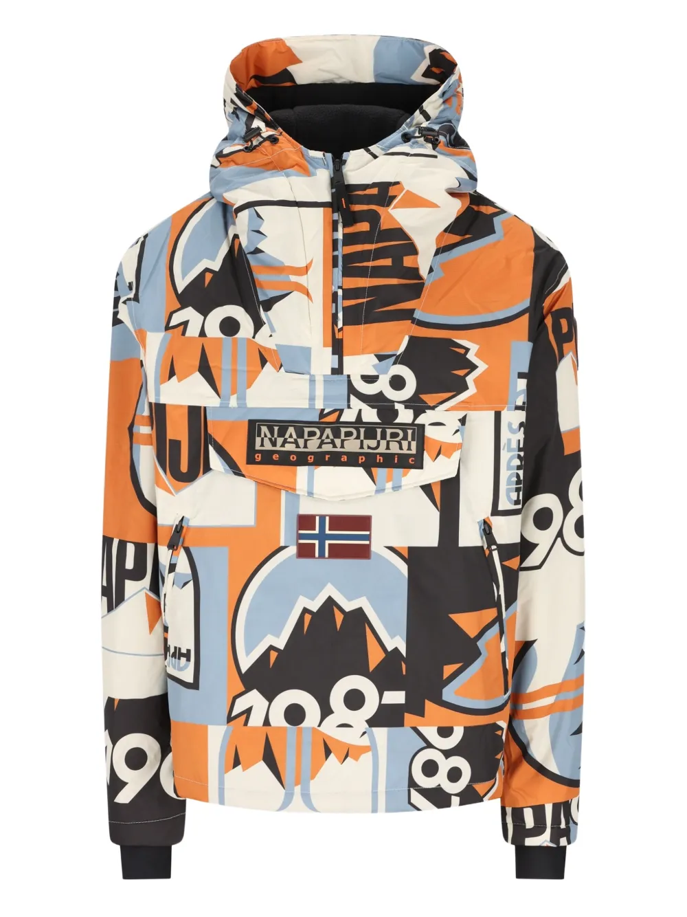 Napapijri logo-patch hoodie | Neutrals | Image 1