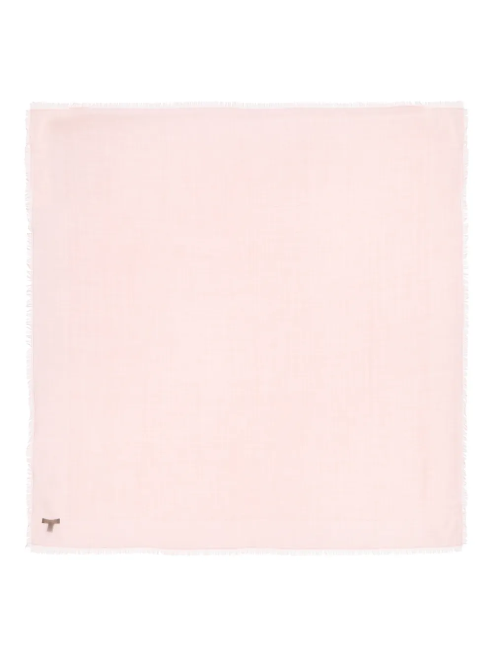Loro Piana crest fringed scarve - Rosa