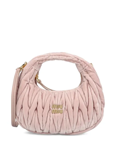 Miu Miu logo-plaque tote bag