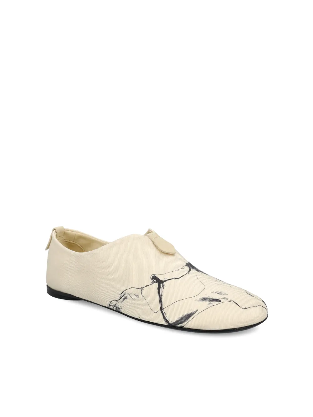 Loro Piana Floaty graphic-print loafers - Beige