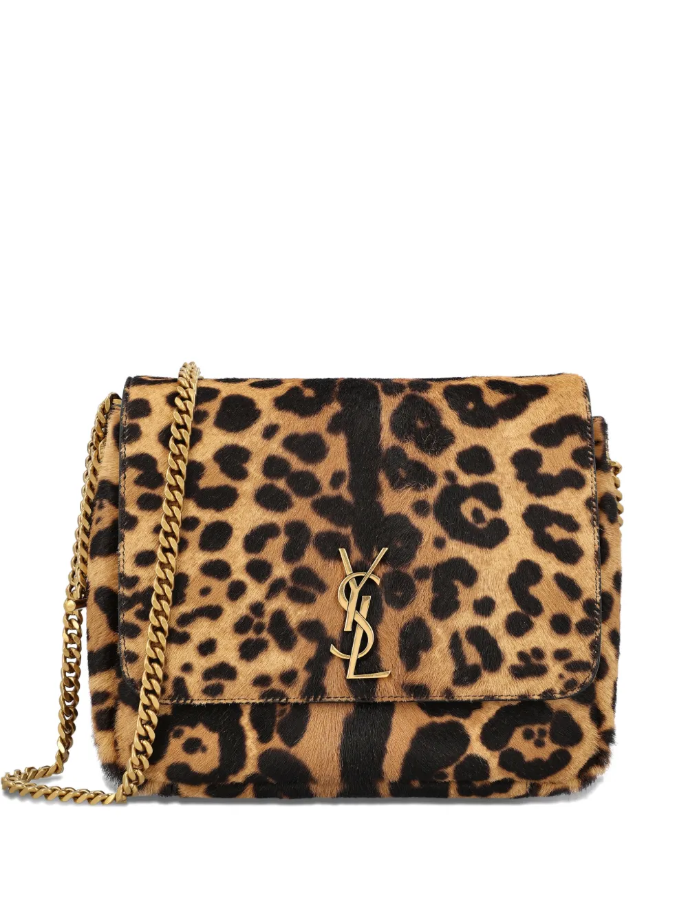 Saint Laurent Kate Animal-print Shoulder Bag In Animal Print