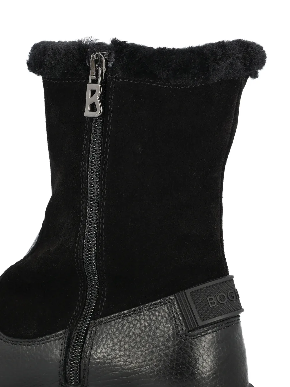  Bogner Shearling Lug-sole Boots - Black 