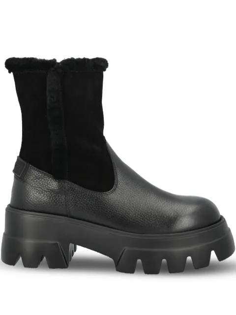 BOGNER shearling lug-sole boots