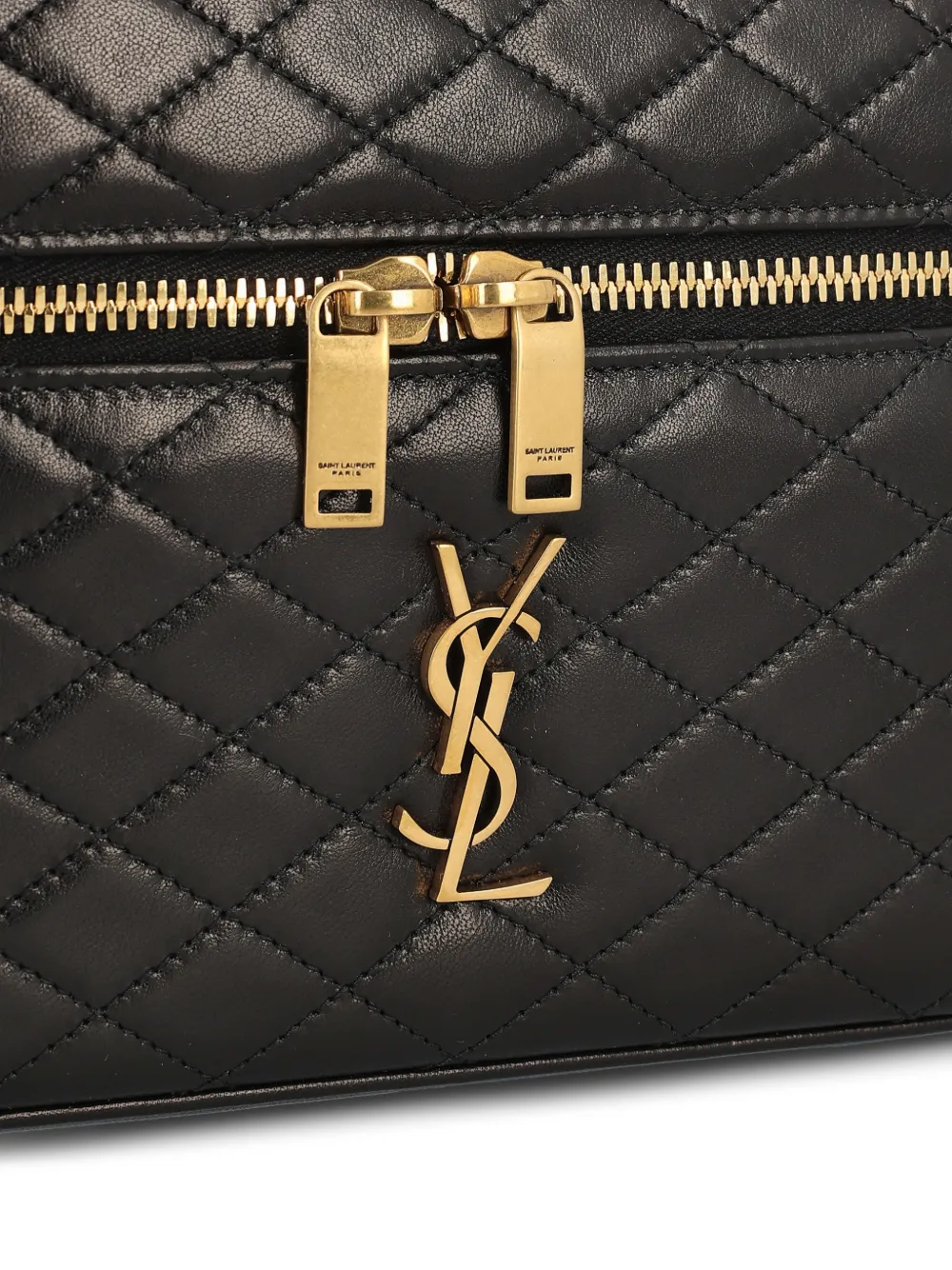 Saint Laurent Gaby Large Vanity Bag in Lambskin in Black, view 4