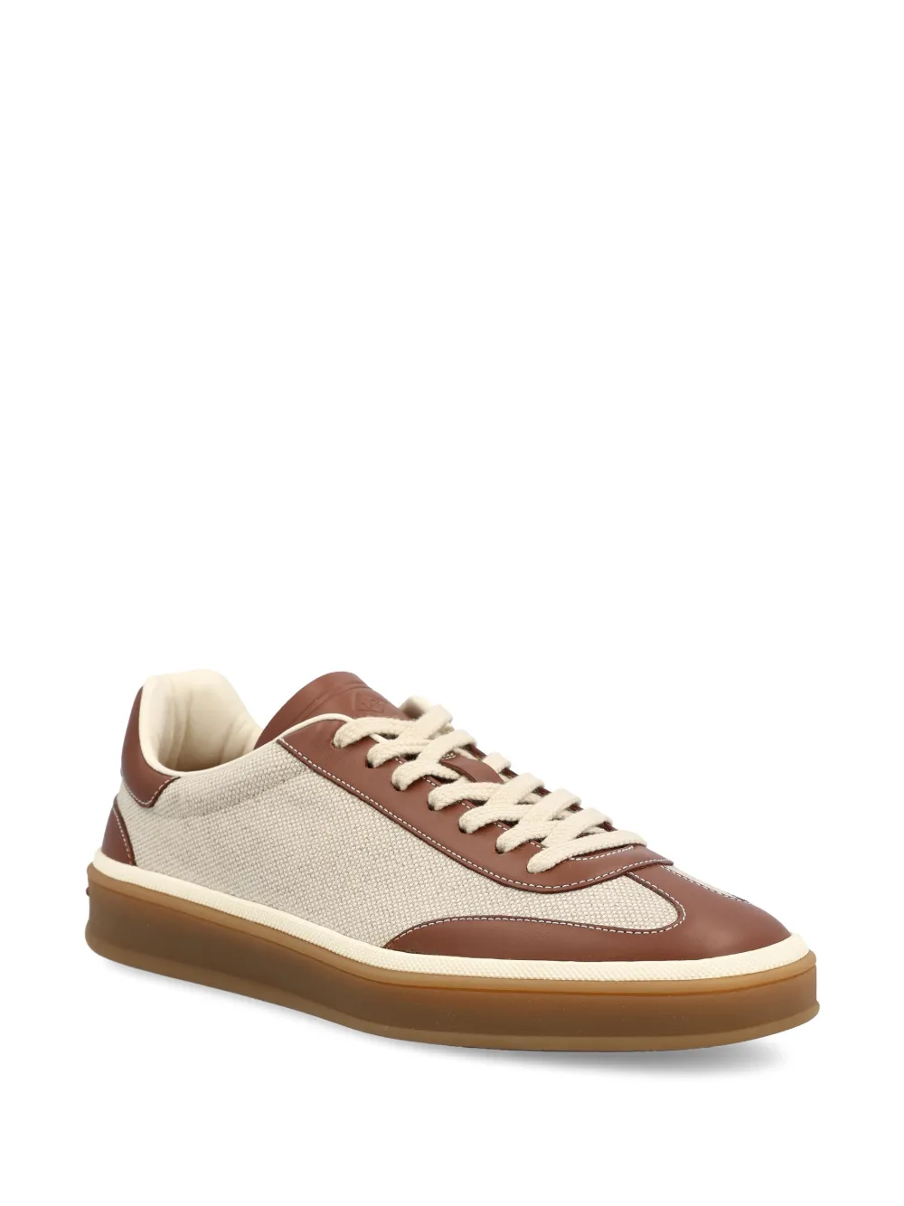 Loro Piana embossed logo tennis walk trainers - Beige