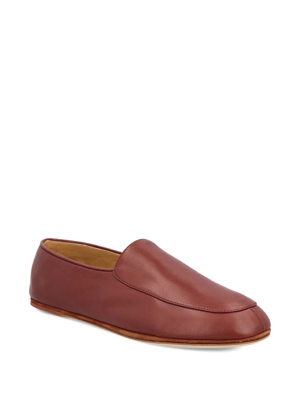 Loro Piana Anton Walk leather loafers - Bruin
