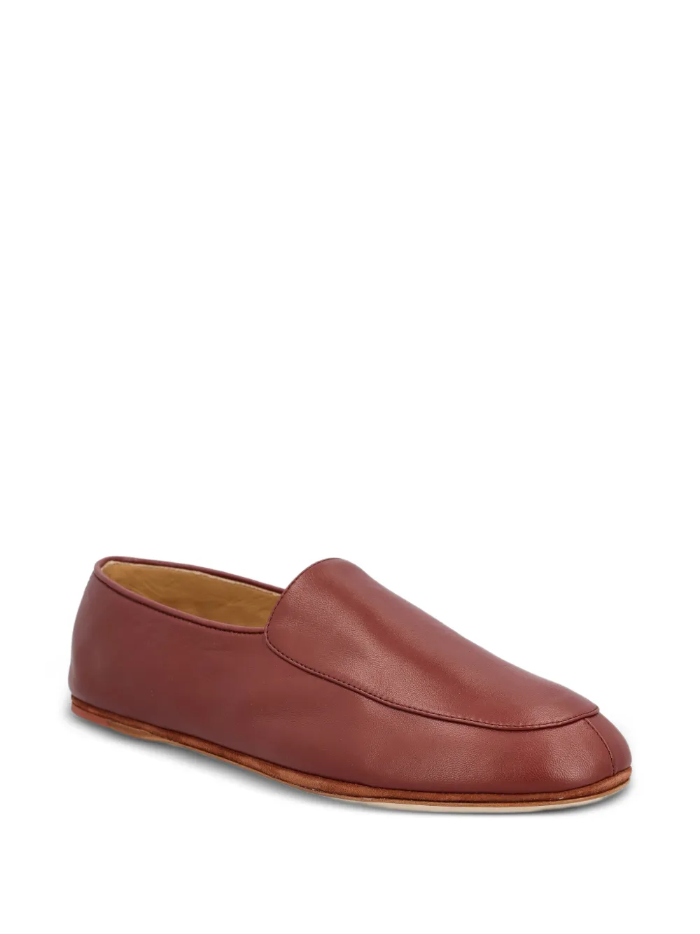 Loro Piana Anton Walk leren loafers Bruin