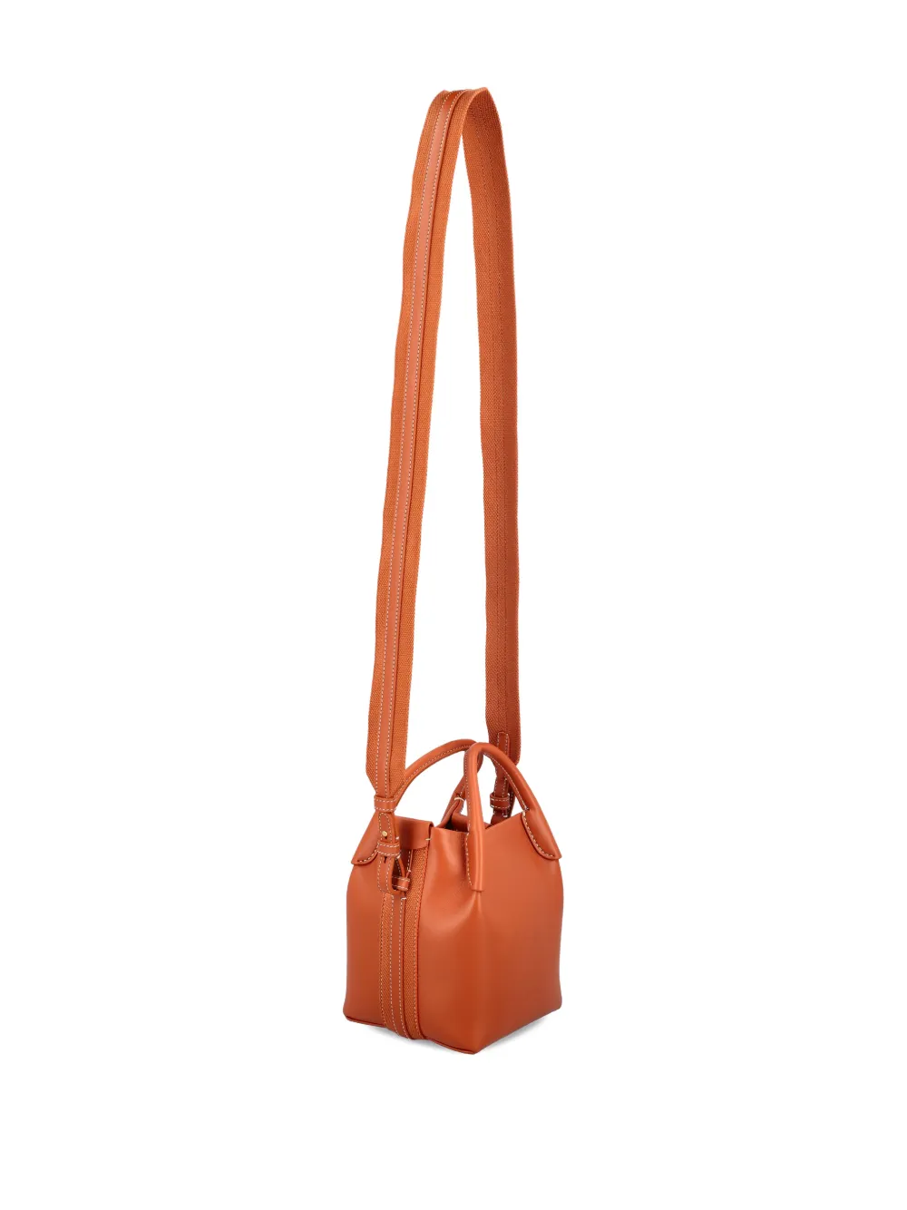 Loro Piana Hook Bale Micro Bag In Orange