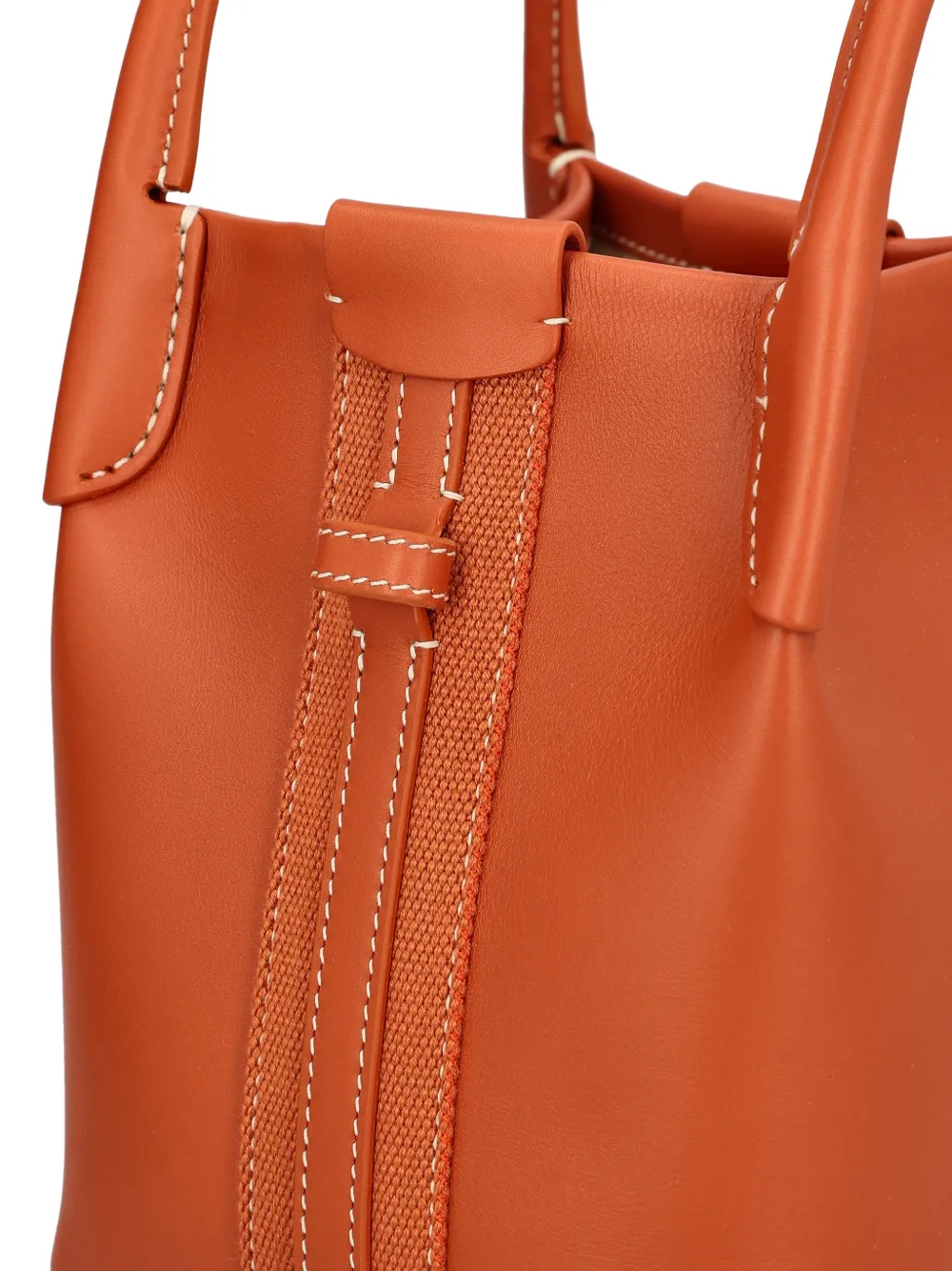 Loro Piana Hook Bale Micro Bag In Orange