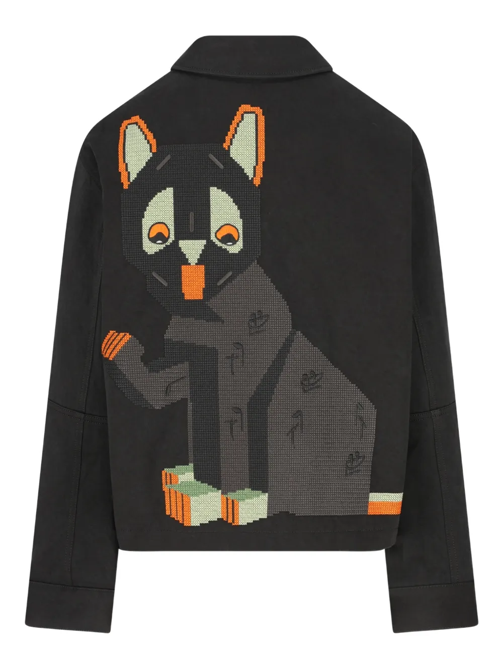 LOEWE chamarra con gato bordado en colaboración con Louis Wain | Chamarras bomber | Image 2