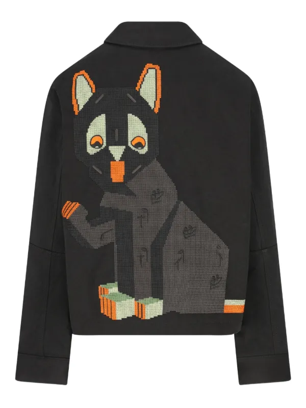 LOEWE x Louis Wain cat-embroidery Jacket | Black | FARFETCH