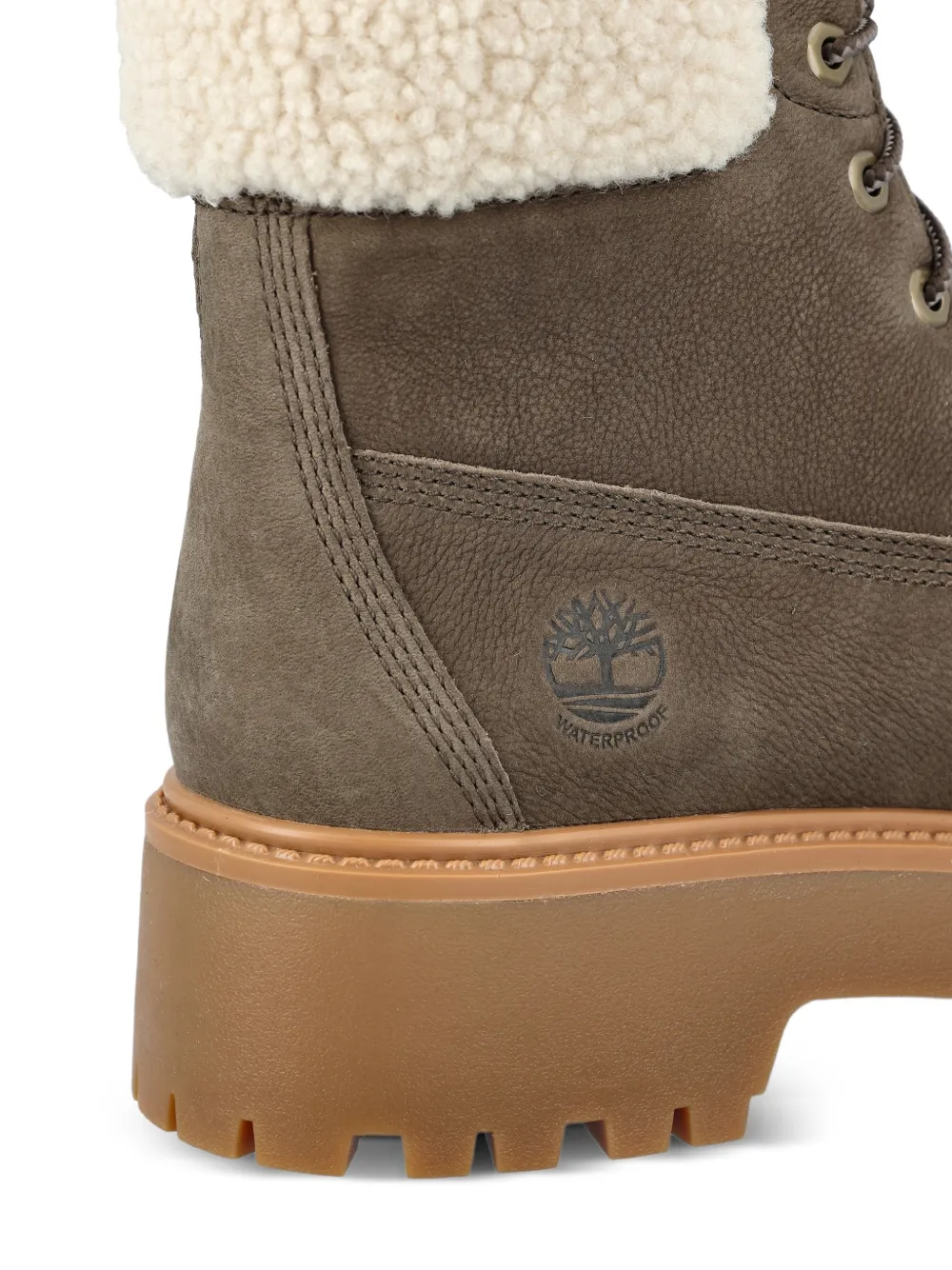 Timberland Stone Street laarzen met imitatiebont en plateauzool Bruin