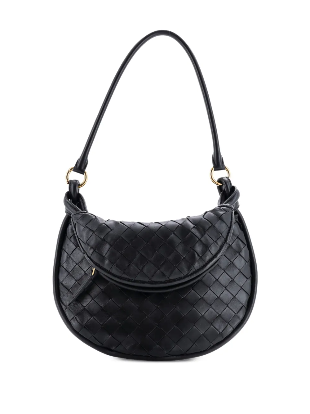 Bottega Veneta Pre-Owned Gemelli Intrecciato Leather Small shoulder bag - Nero