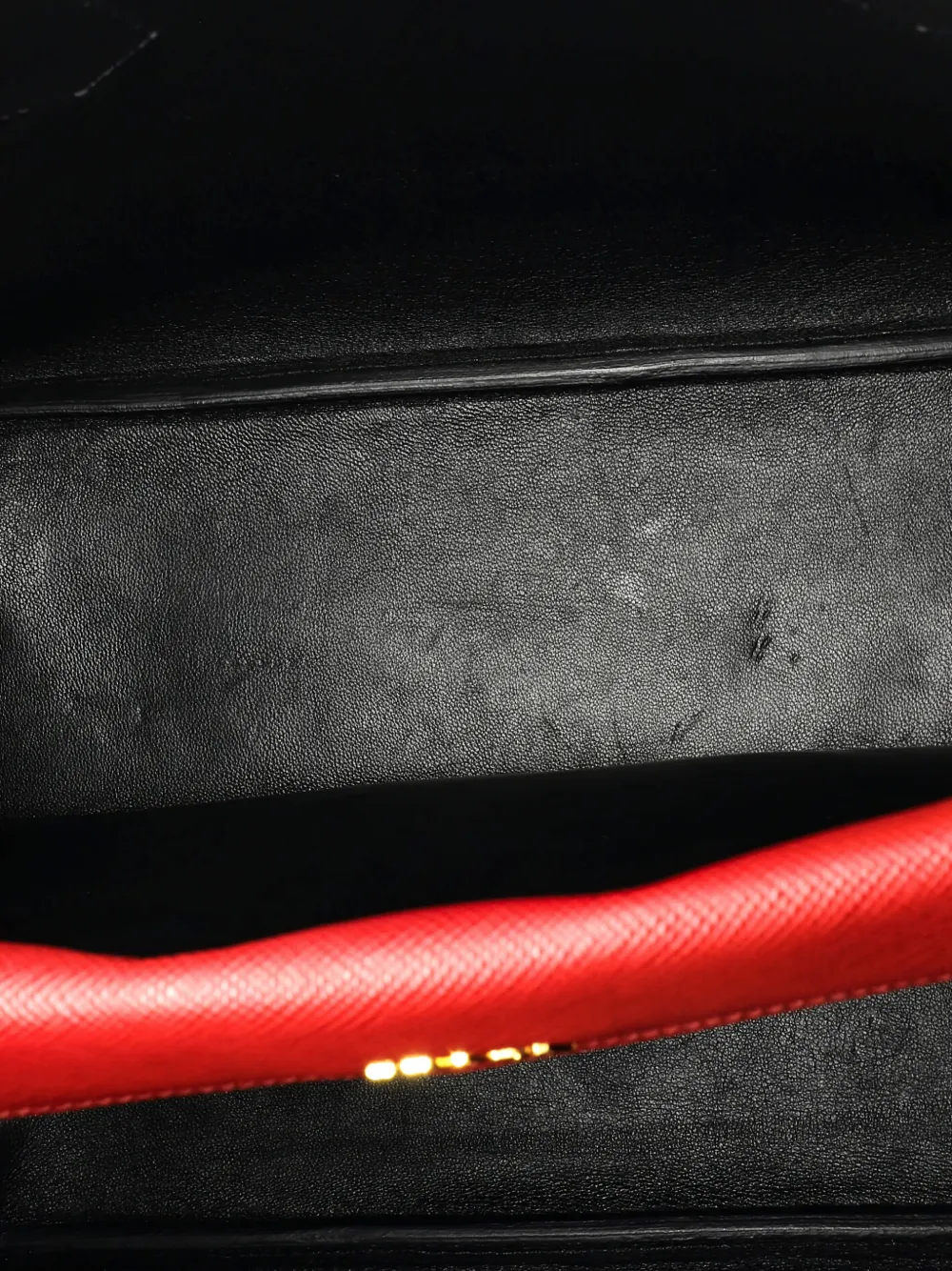 PRADA Pre-owned Cuir Double Saffiano Leather Large Tote Bag In Red