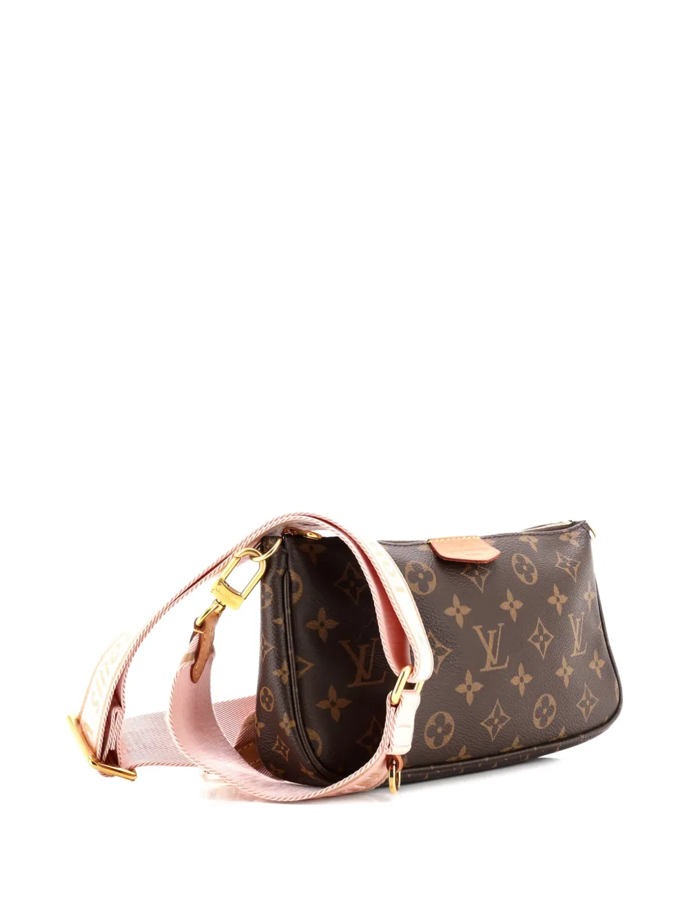 Pre-owned Louis Vuitton Multi Pochette Accessoires Monogram Canvas Crossbody Bag In Brown